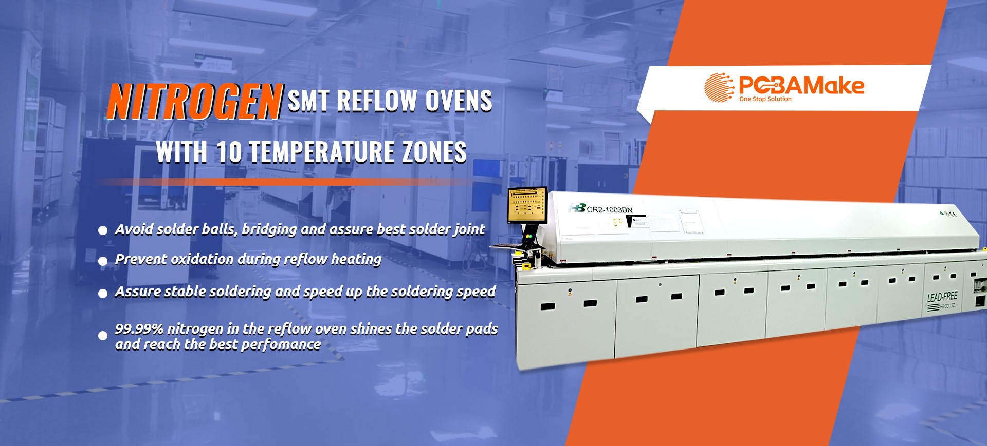 Nitrogen reflow oven