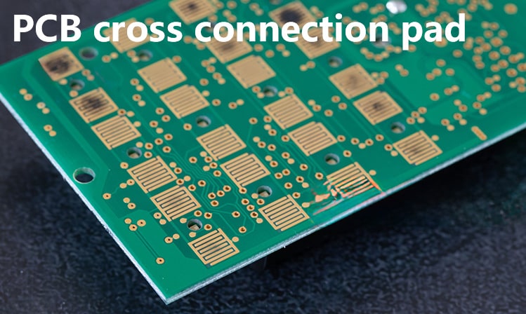 PCB cross connection pad