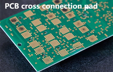 PCB cross connection pad